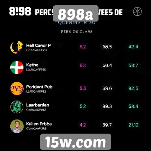 Perfis de jogadores ativos no 898a